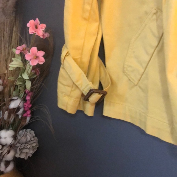 American Rag Cropped Swing Coat Mustard Yellow S - Picture 3 of 8